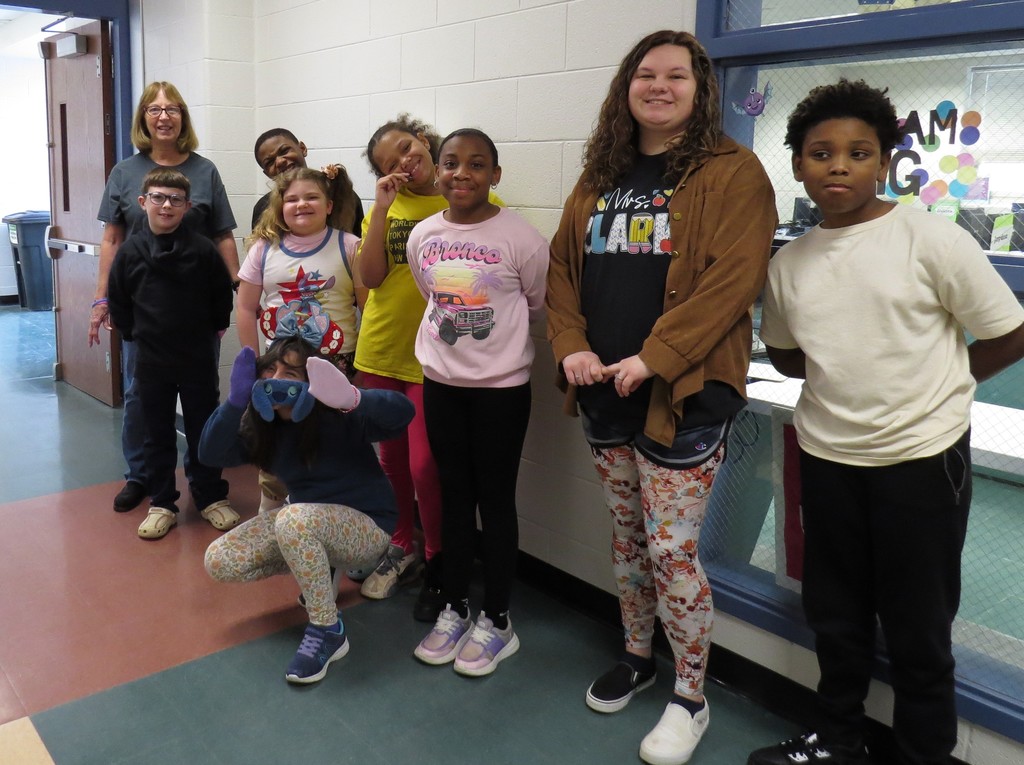 Students and Staff Celebrate "Wacky Wednesday" At Scottsburg Elementary During Read Across America