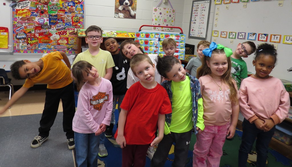 Students and Staff Celebrate "Wacky Wednesday" At Scottsburg Elementary During Read Across America