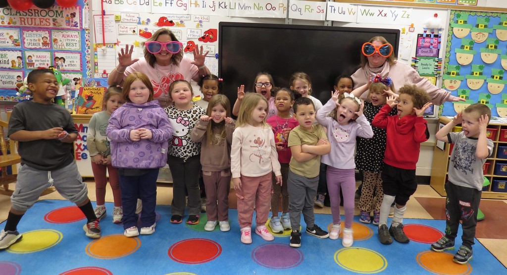 Students and Staff Celebrate "Wacky Wednesday" At Scottsburg Elementary During Read Across America