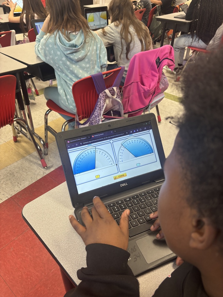 Mrs. Sheppherd's 5th Graders Measure Angles