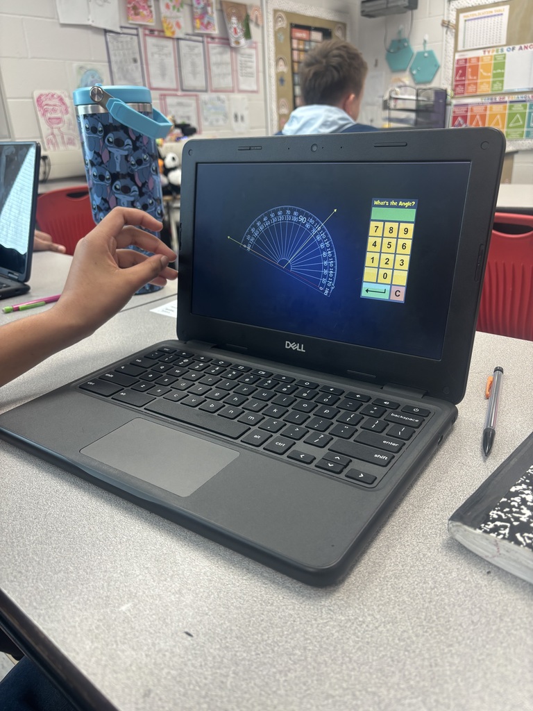Mrs. Sheppherd's 5th Graders Measure Angles