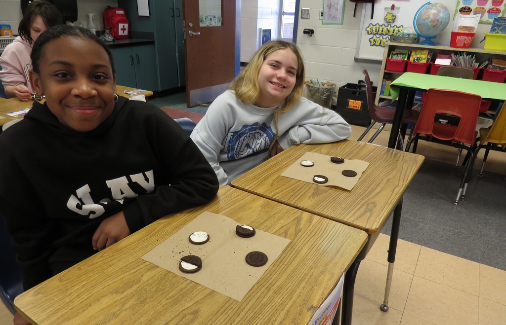 Students Learn About The Moon Phases and Make Models Out of Oreo Cookies