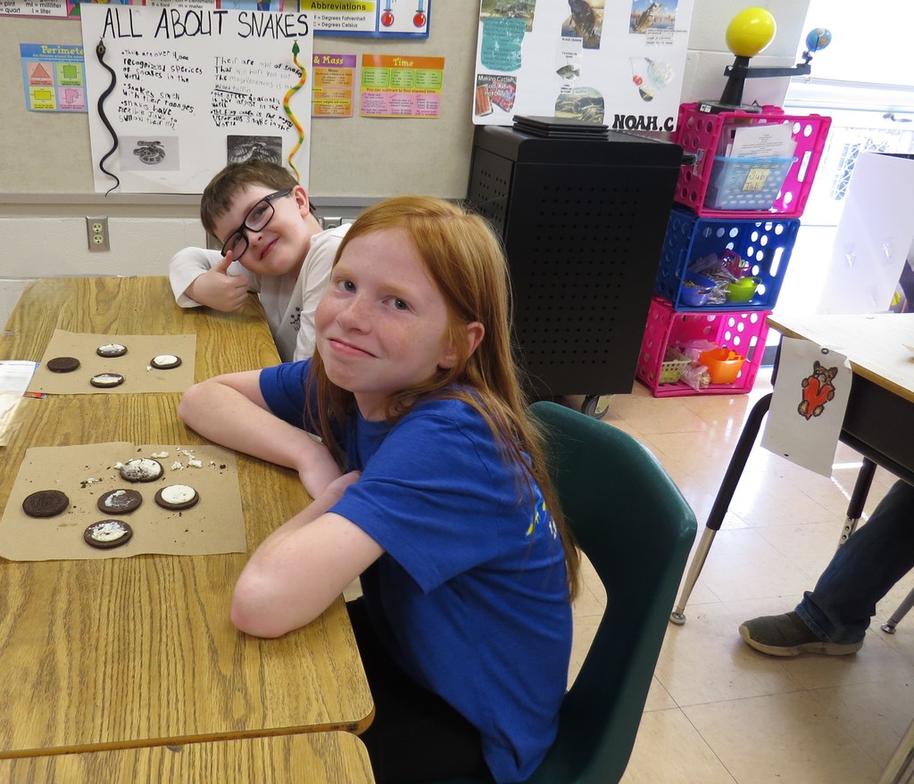 Students Learn About The Moon Phases and Make Models Out of Oreo Cookies