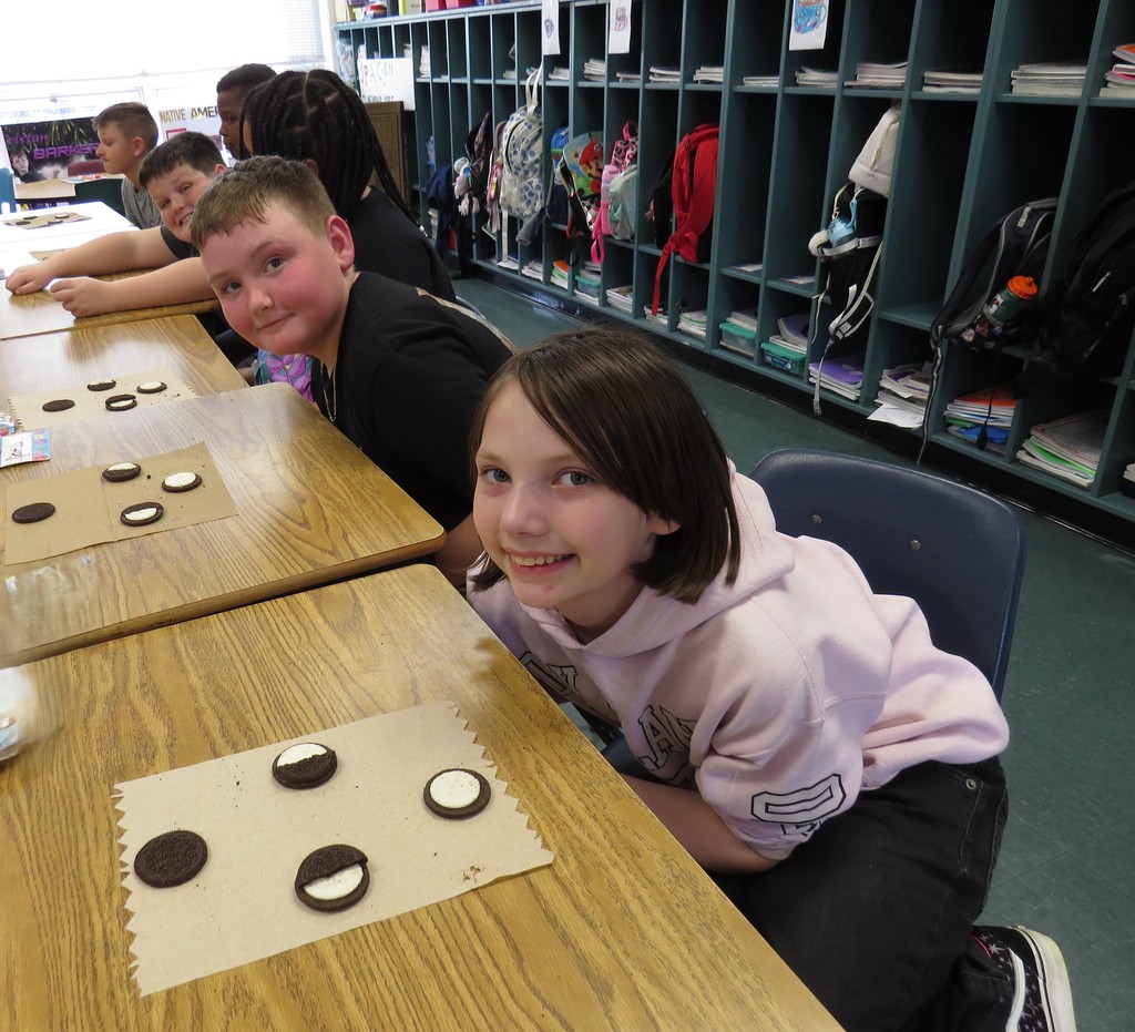 Students Learn About The Moon Phases and Make Models Out of Oreo Cookies