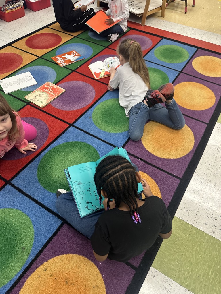 Reading with Friends in Ms. Redd's Kindergarten Class