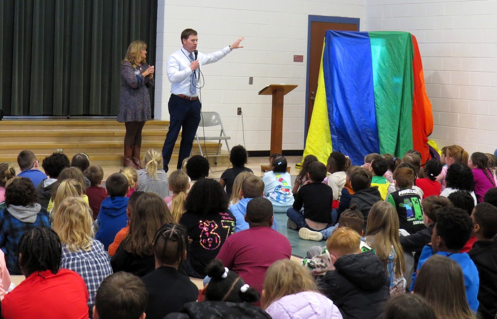 Students Receive An Exciting Book Vending Machine at Scottsburg Elementary