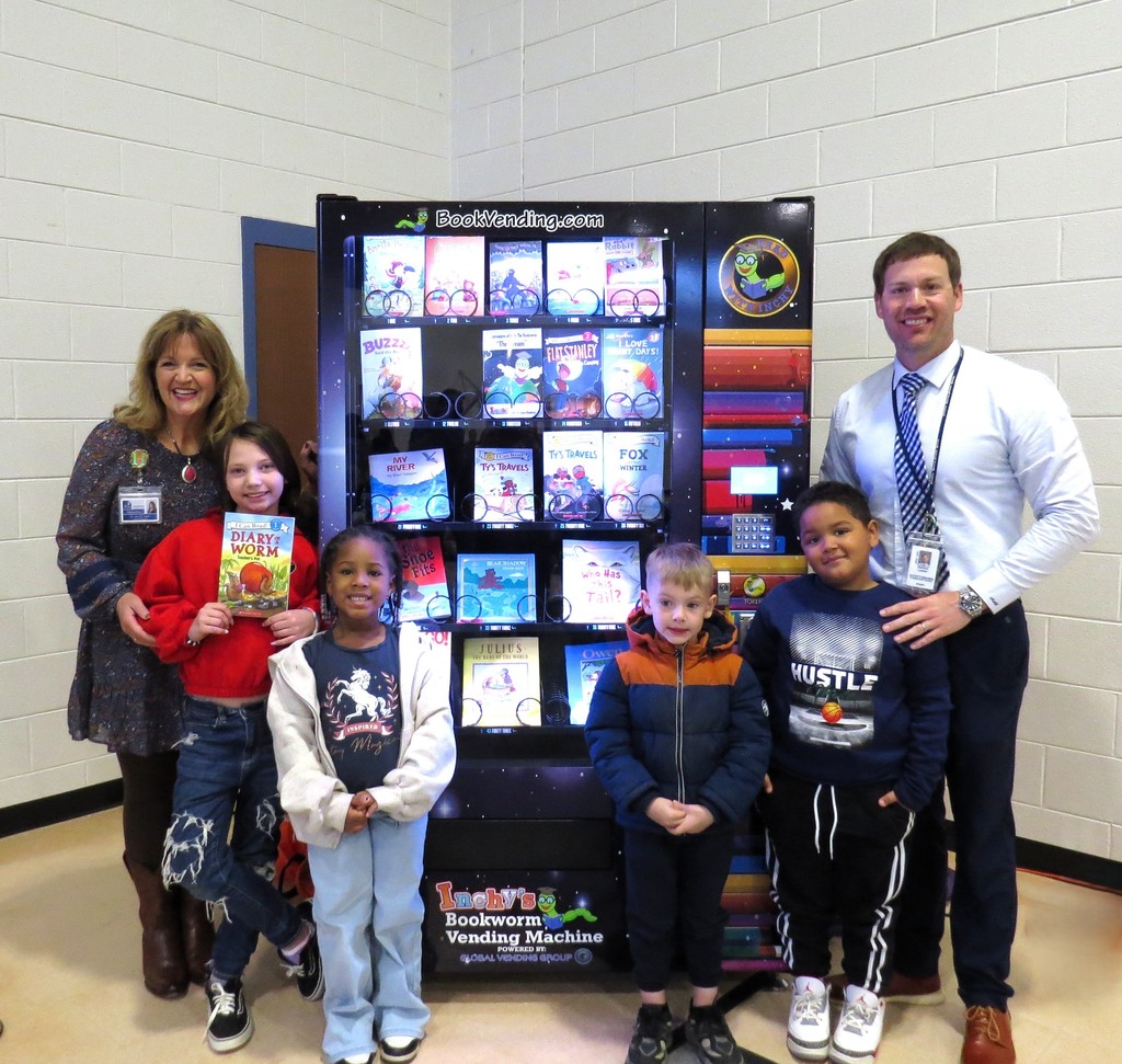 Students Receive An Exciting Book Vending Machine at Scottsburg Elementary