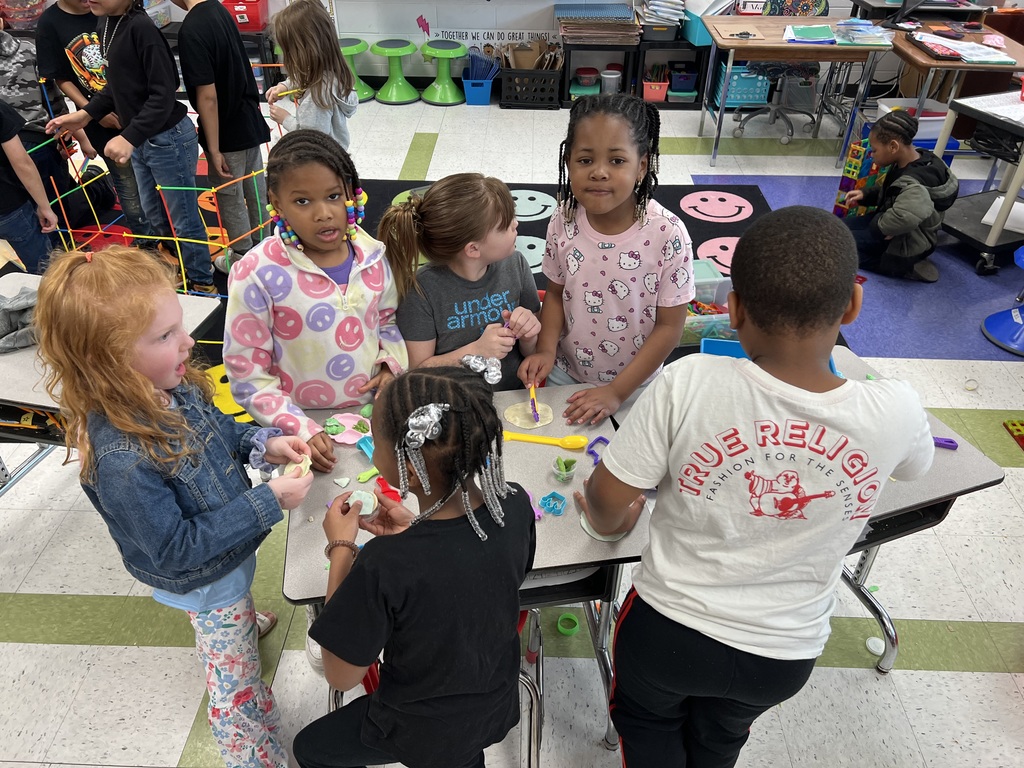 Center time learning in Mrs. Crowder's 1st grade  class