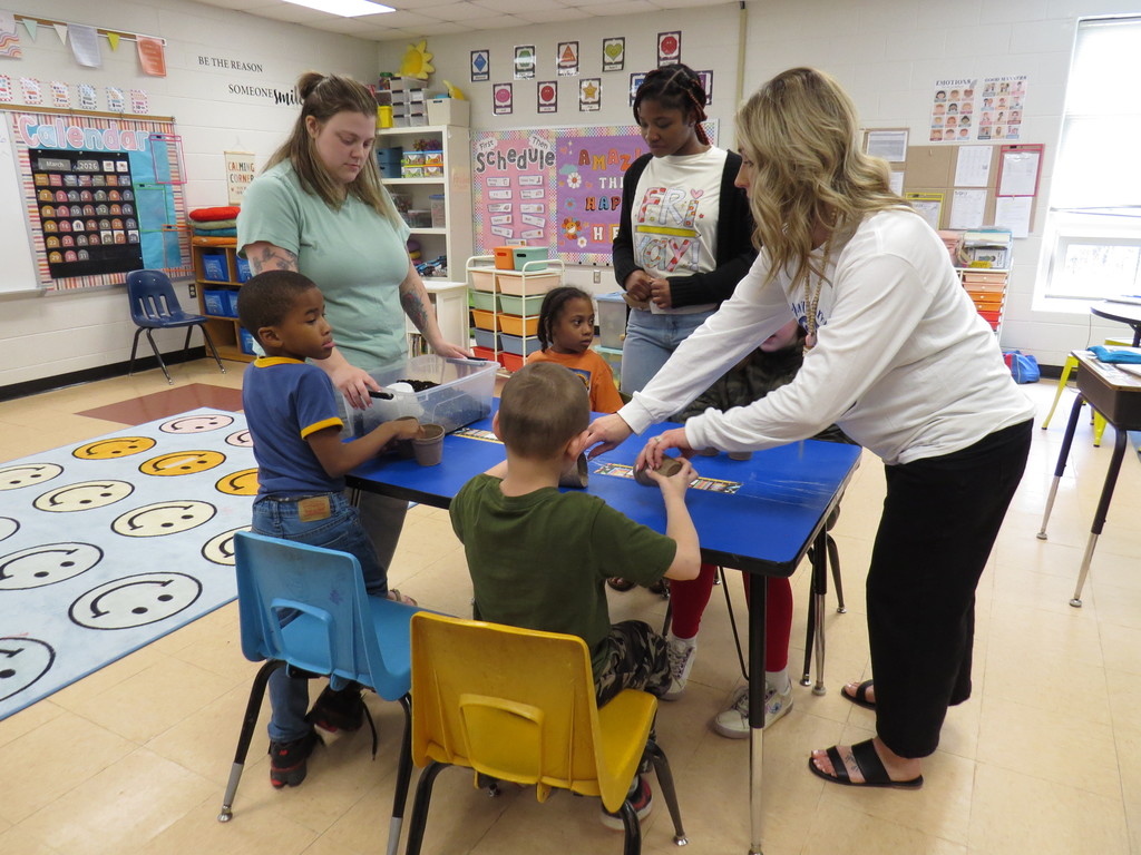 Students Enjoy A Hands-On Lesson About Growing Plants