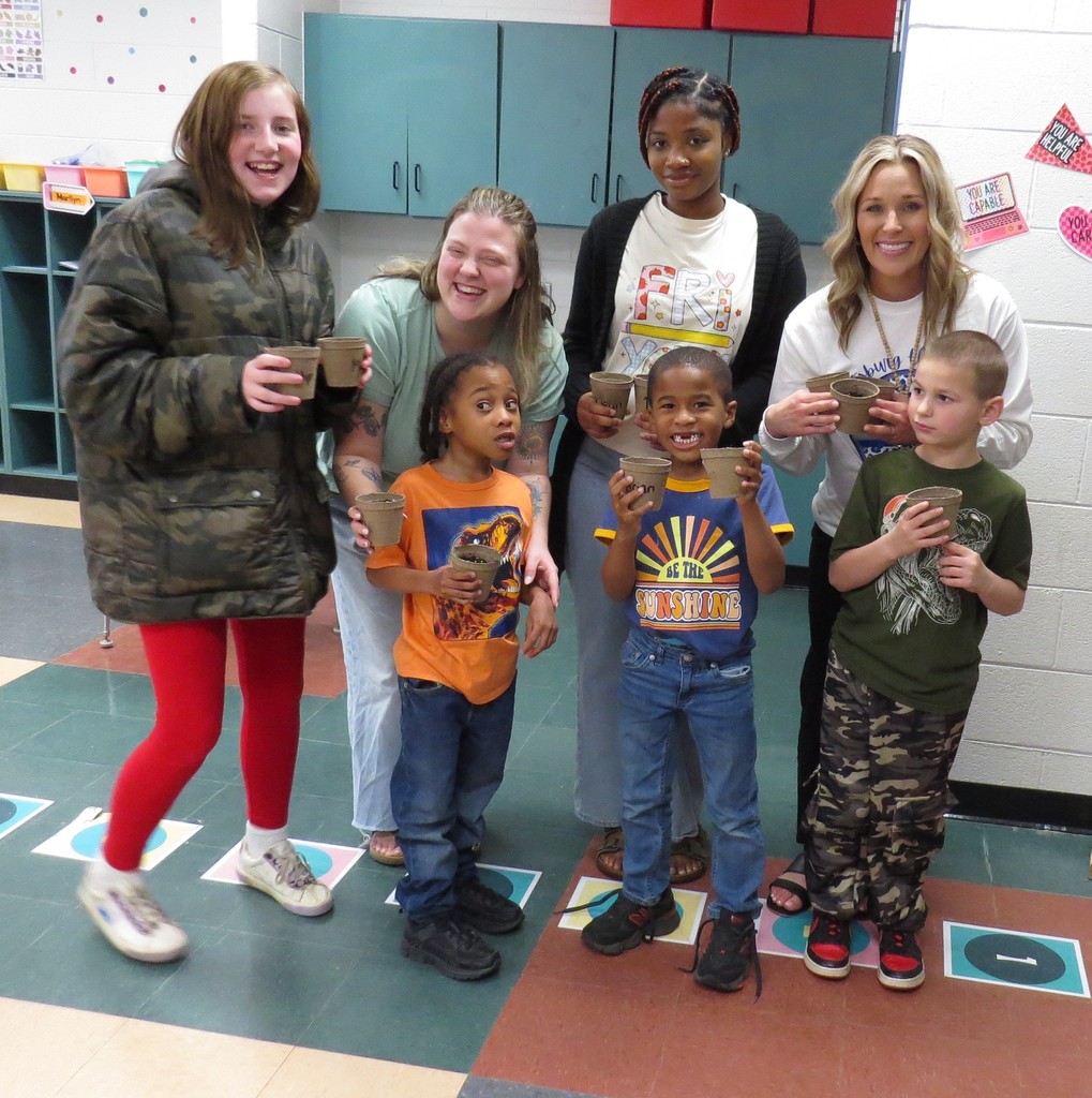 Students Enjoy A Hands-On Lesson About Growing Plants