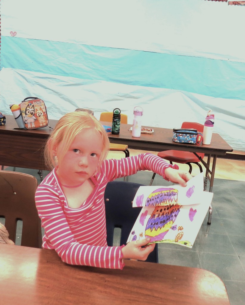 Kindergarten Students at Scottsburg Elementary Created a Fun “Folding Artwork Surprise”