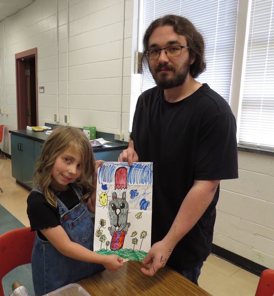 Kindergarten Students at Scottsburg Elementary Created a Fun “Folding Artwork Surprise”