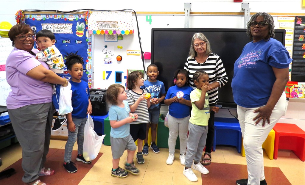 ECSE Students Enjoy Their Classroom Egg Hunt