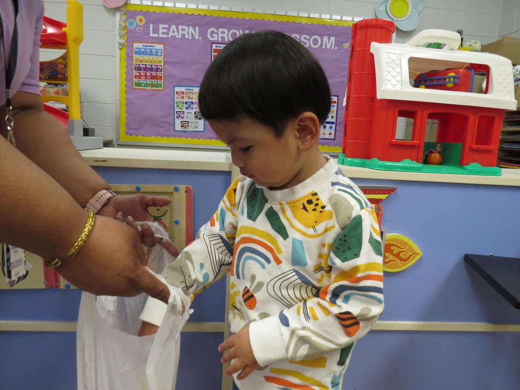 ECSE Students Enjoy Their Classroom Egg Hunt