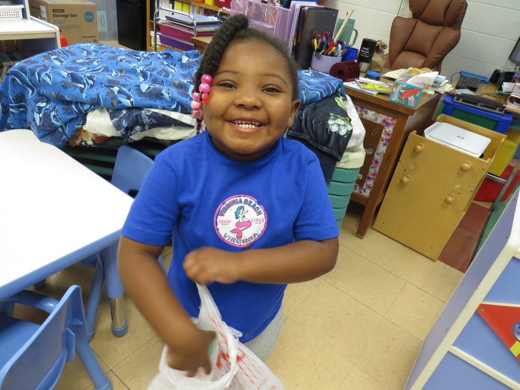 ECSE Students Enjoy Their Classroom Egg Hunt