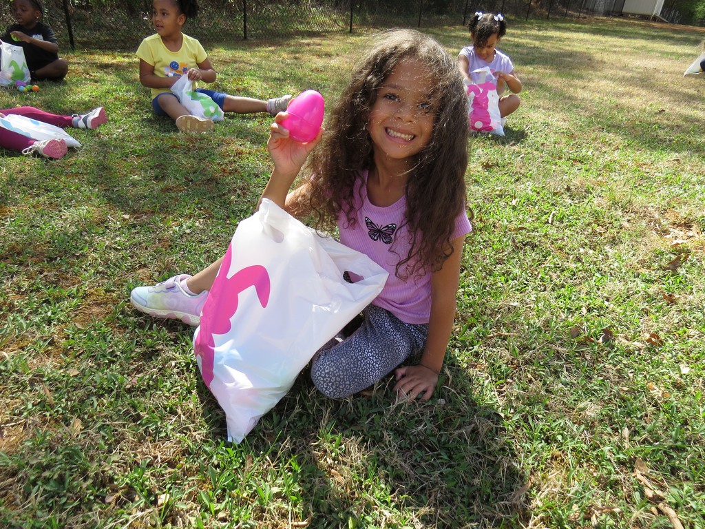 Students Enjoy An Easter Egg Hunt