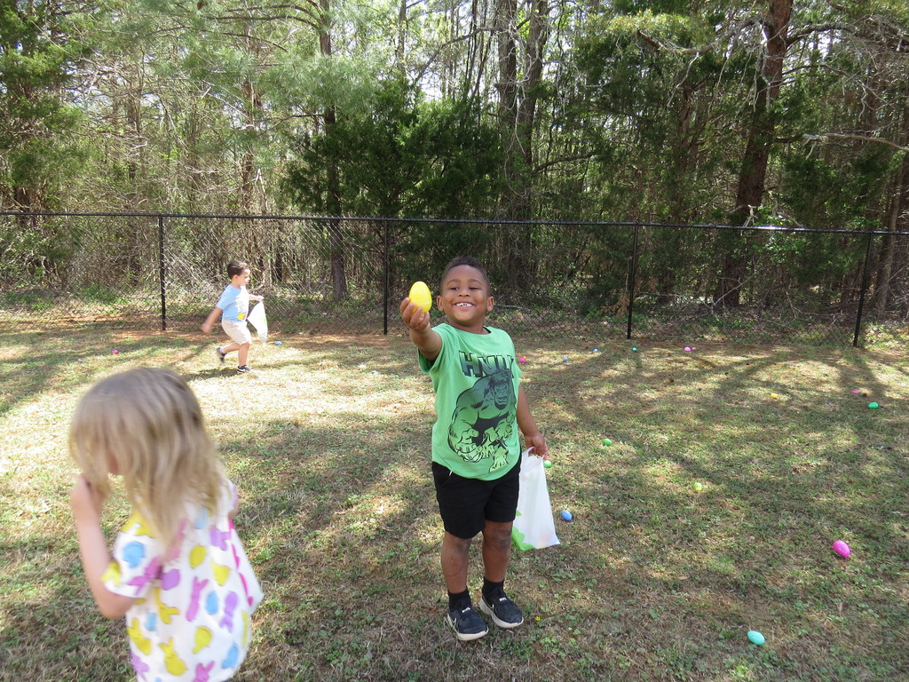 Students Enjoy An Easter Egg Hunt
