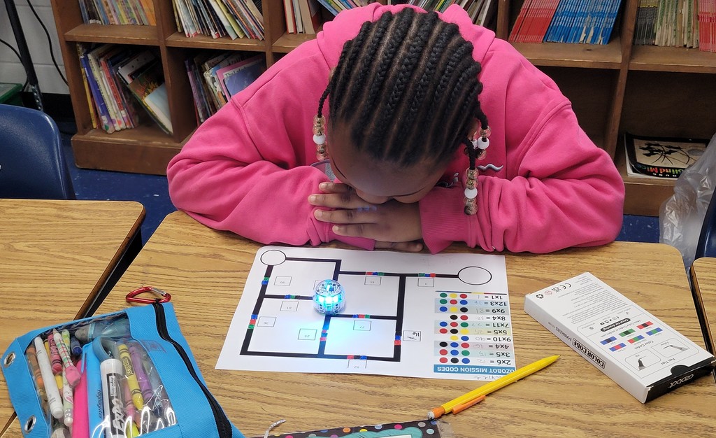Third Graders At Scottsburg Elementary School Applied Their Multiplication Skills To Design Coding Paths For Ozobots