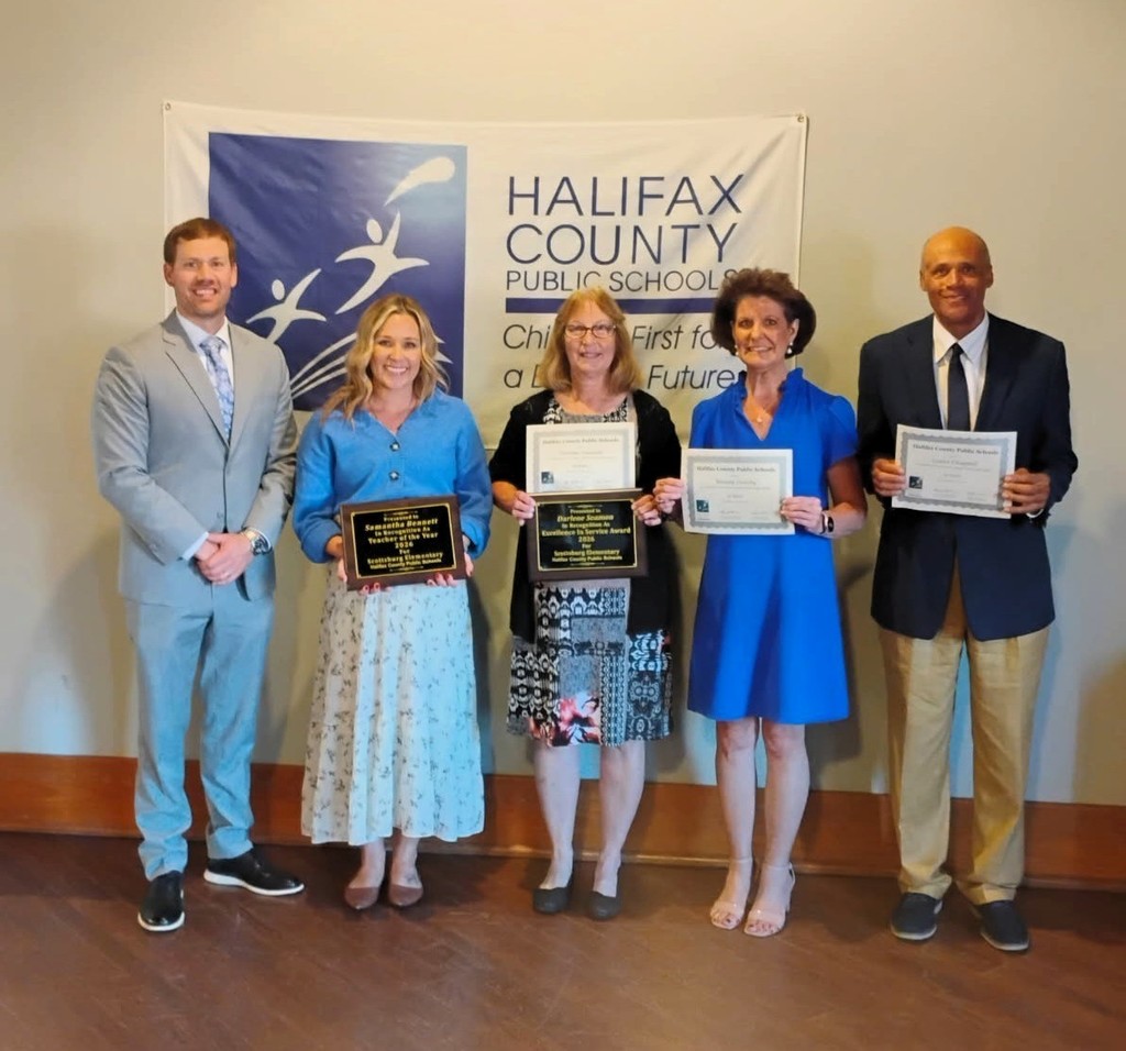 Scottsburg Elementary Staff Honored at the Halifax County Public Schools Staff Appreciation Banquet On April 30