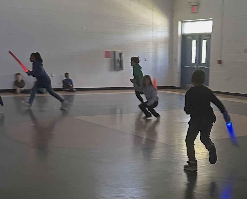 Star Wars Tag, Embracing the Theme “May the 4th Be With You,” During PE At Scottsburg Elementary