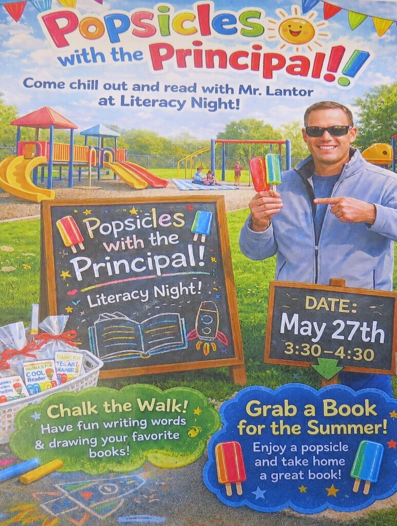 "Popsicles with the Principal" Literacy Night at Scottsburg Elementary
