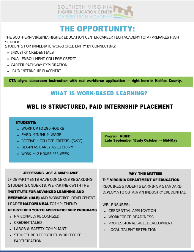 CTA Work-based learning
