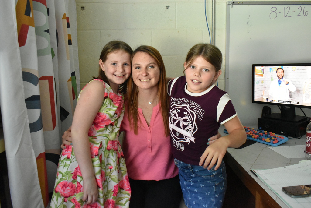 students with teacher