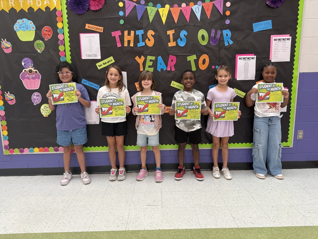 August Students of the Month