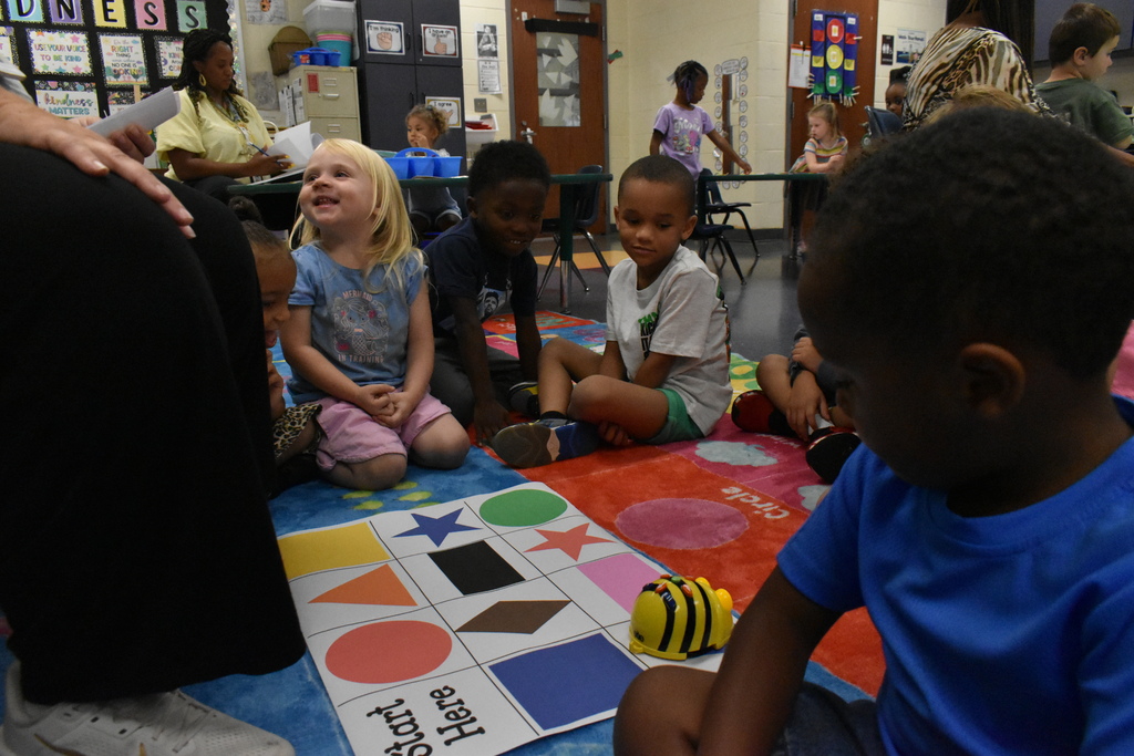 scholars working on shapes and colors