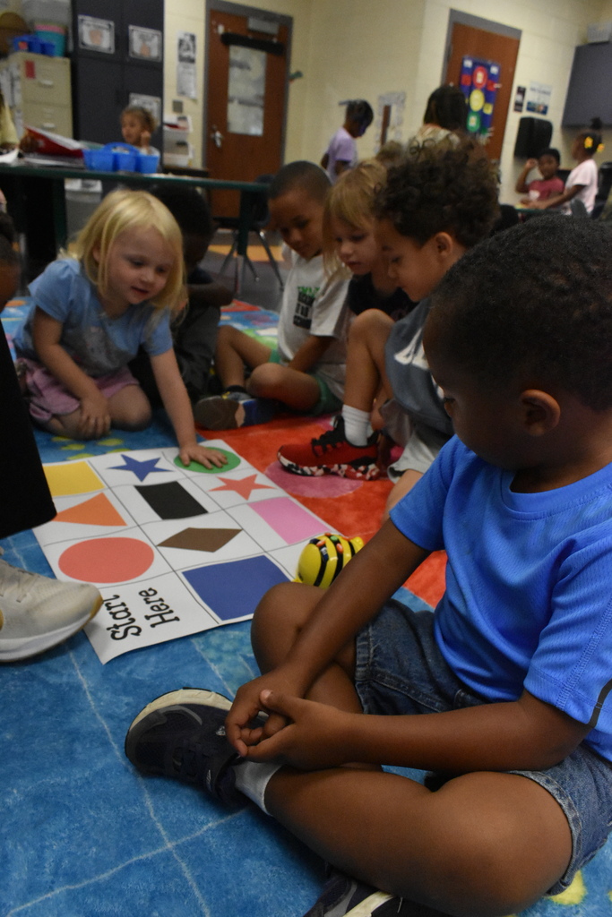 scholars working on shapes and colors