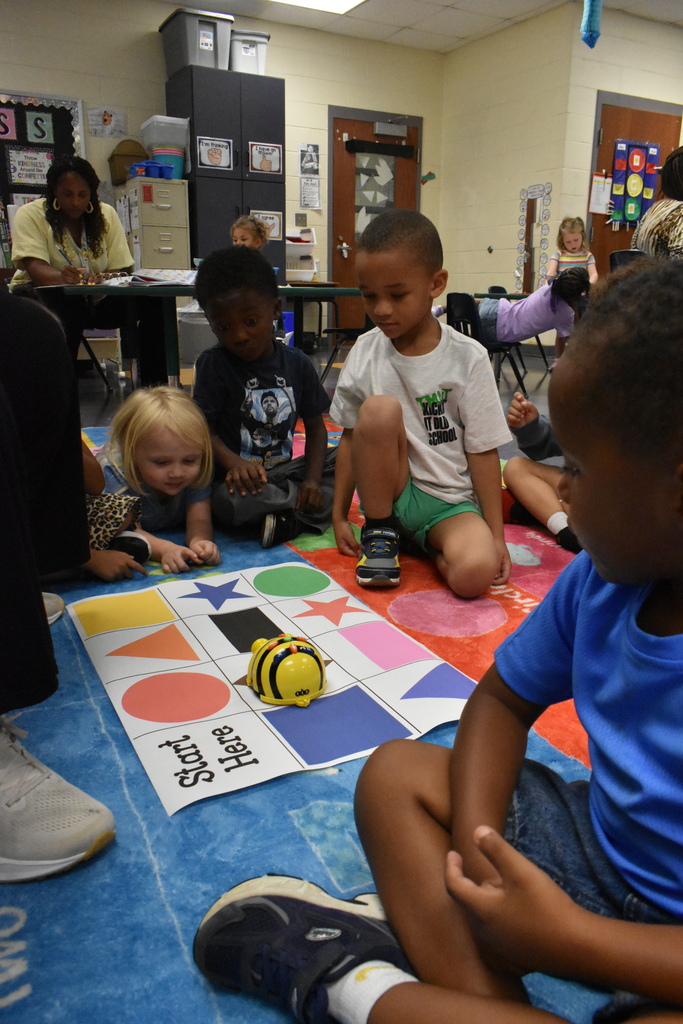 scholars working on shapes and colors