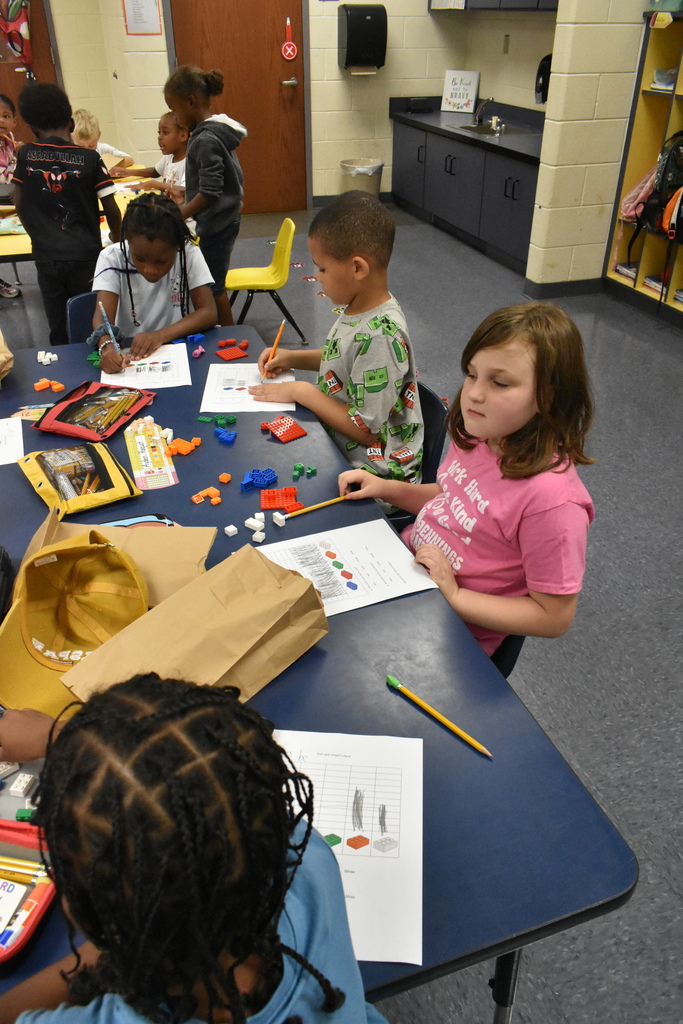 scholars graphing with legos