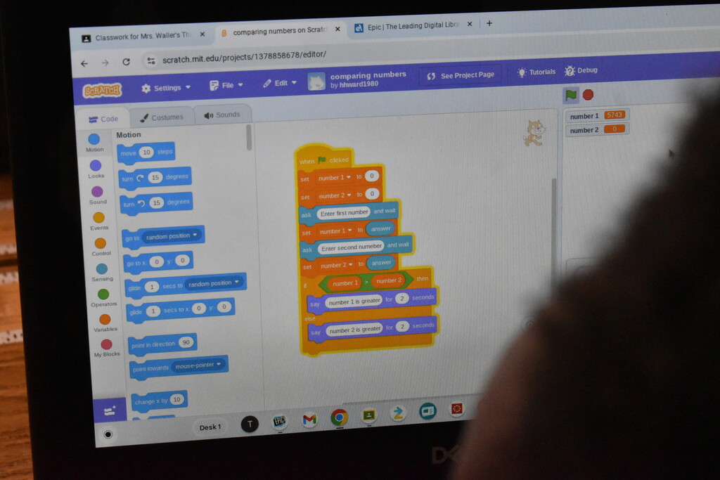 scholars working with scratch