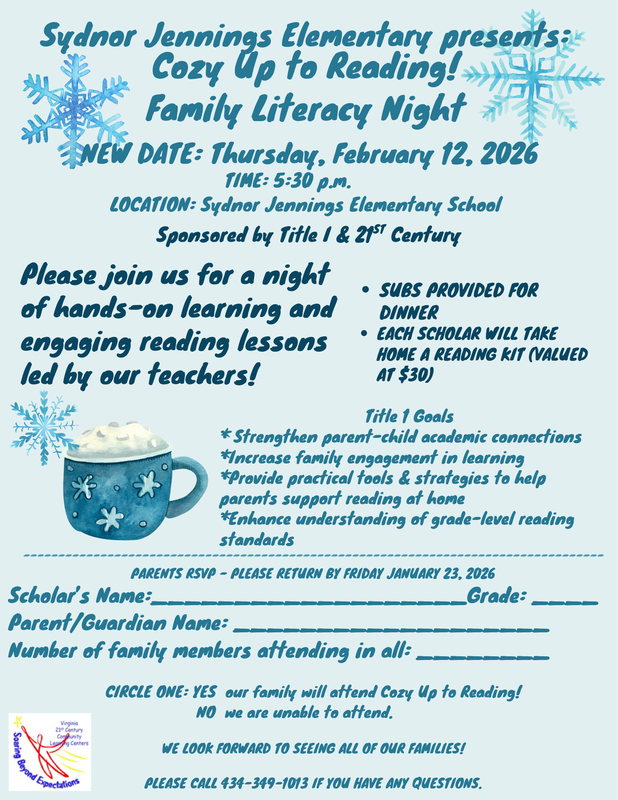 Cozy Up to Reading Flyer