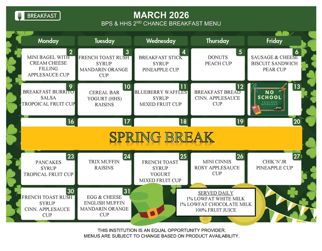 March 2nd Chance Breakfast