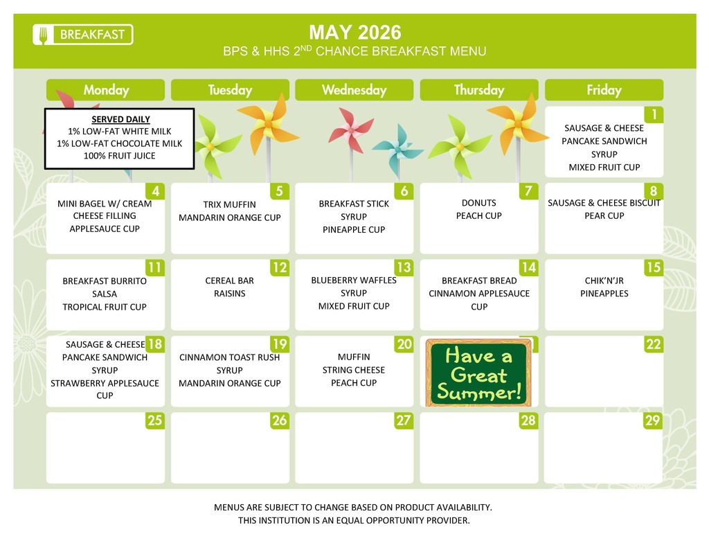 May 2nd Chance Breakfast