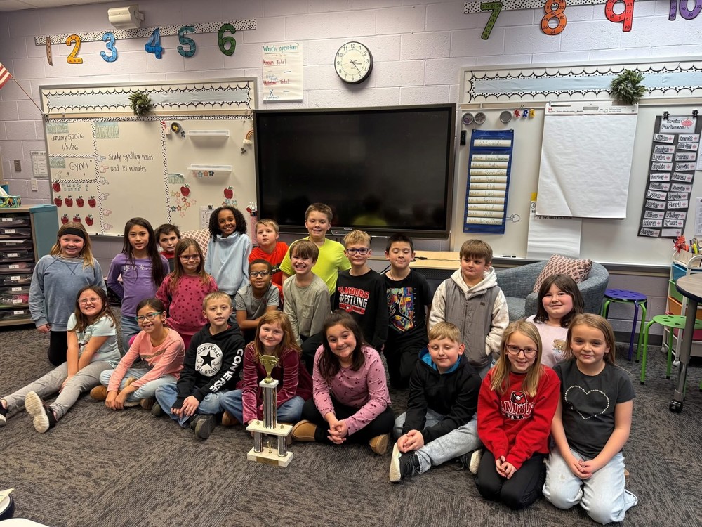 Picture of students smiling for attendance photo