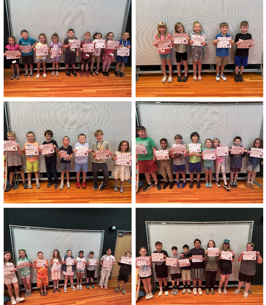 May Students of the Month Collage