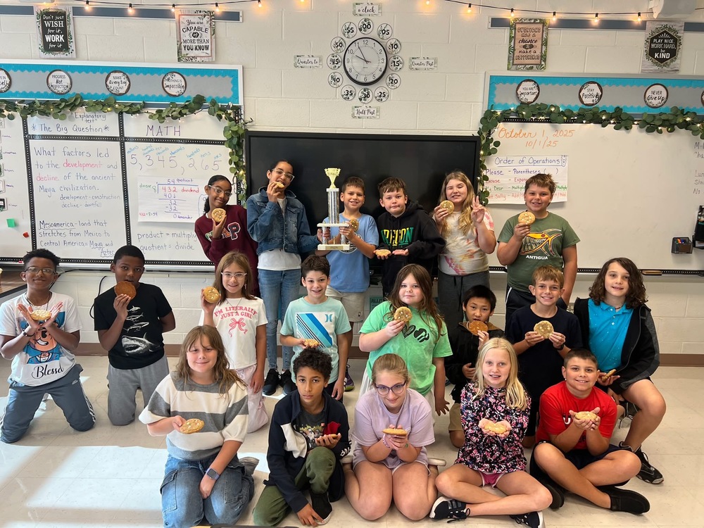 Mrs. Buggy's class for September attendance award