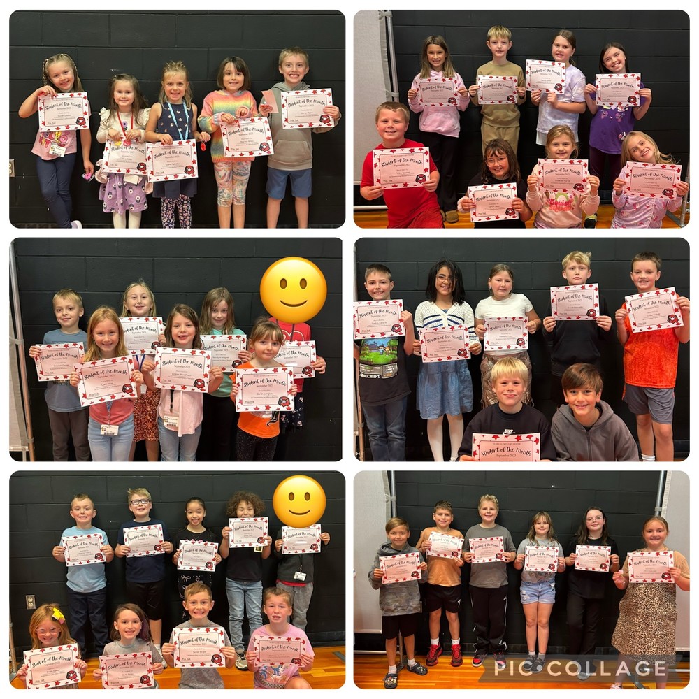 collage of students for student of the month