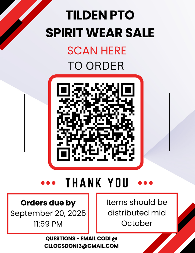 Tilden PTO Spirit Wear Sale