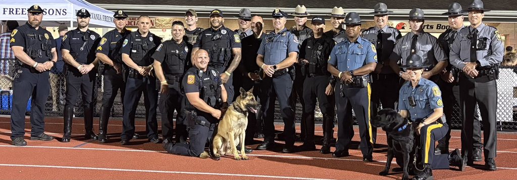 Law enforcement at HASD's "Military and First Responder Night" on August 29, 2025.