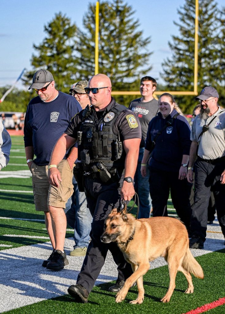 Law enforcement at HASD's "Military and First Responder Night" on August 29, 2025.