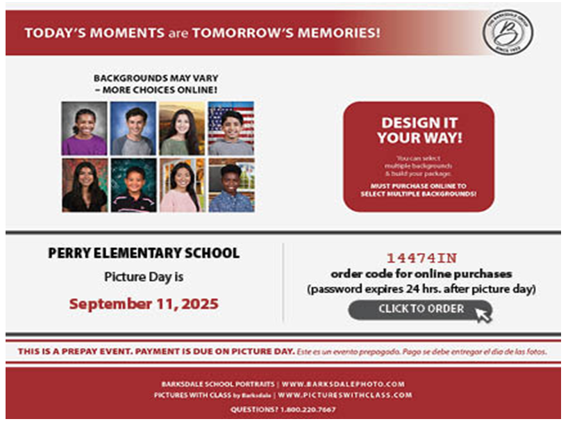 Picture order form for Sept. 11, 2025