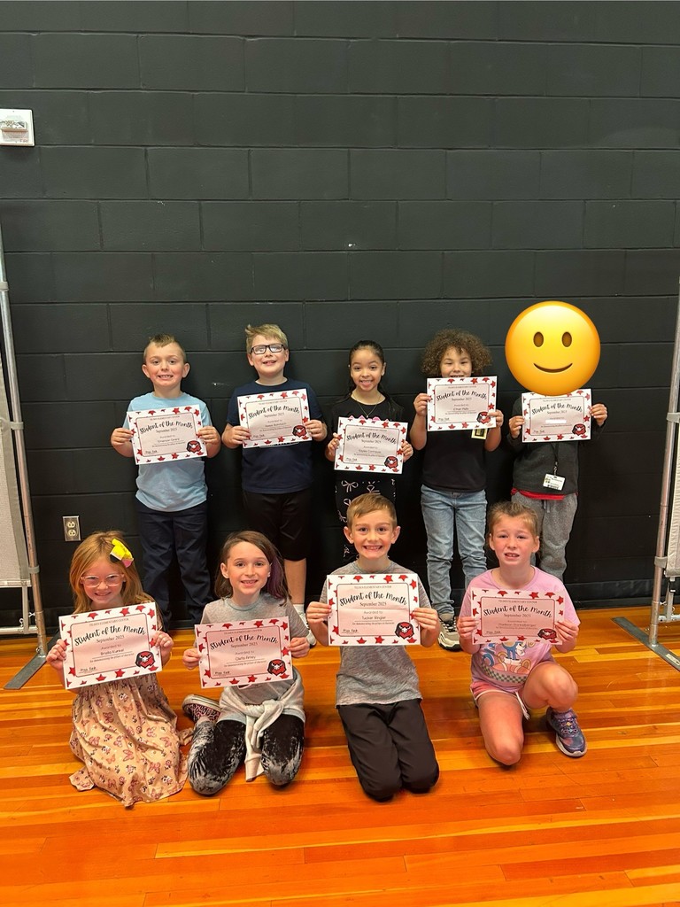 picture showing students of the month in 2nd grade