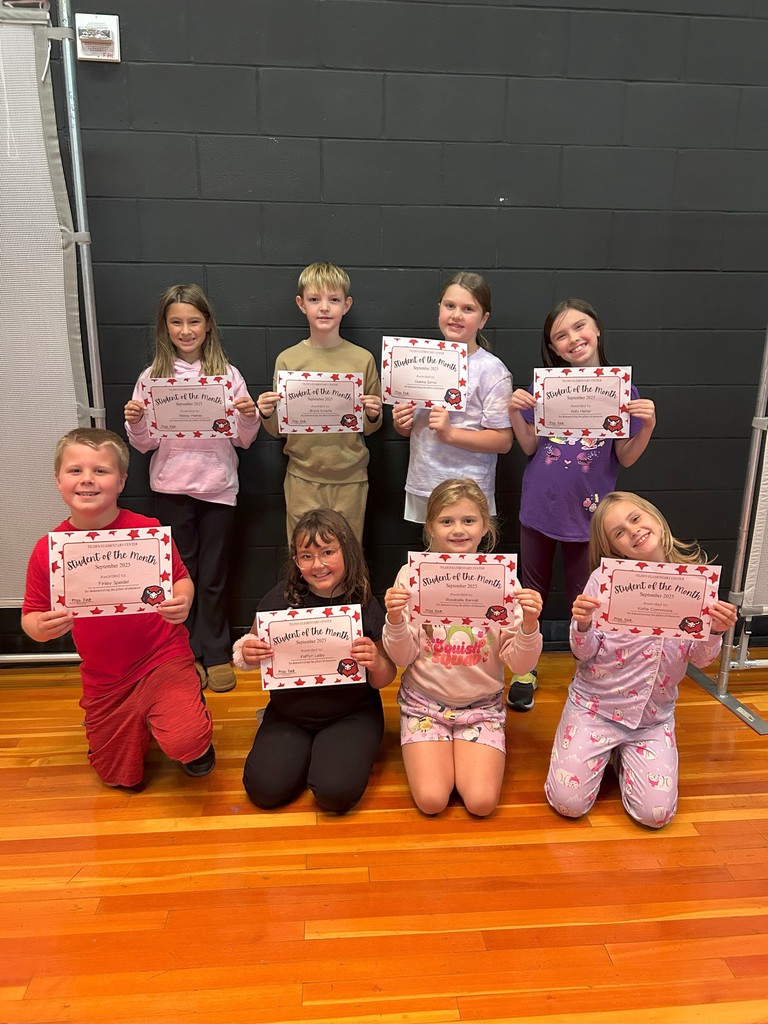 picture showing students of the month in 3rd grade