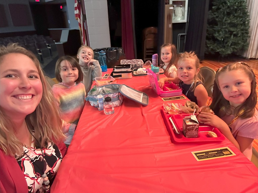 picture showing students of the month in Kindergarten