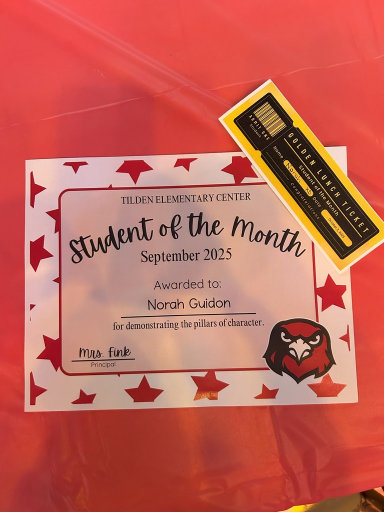 student of the month certificate