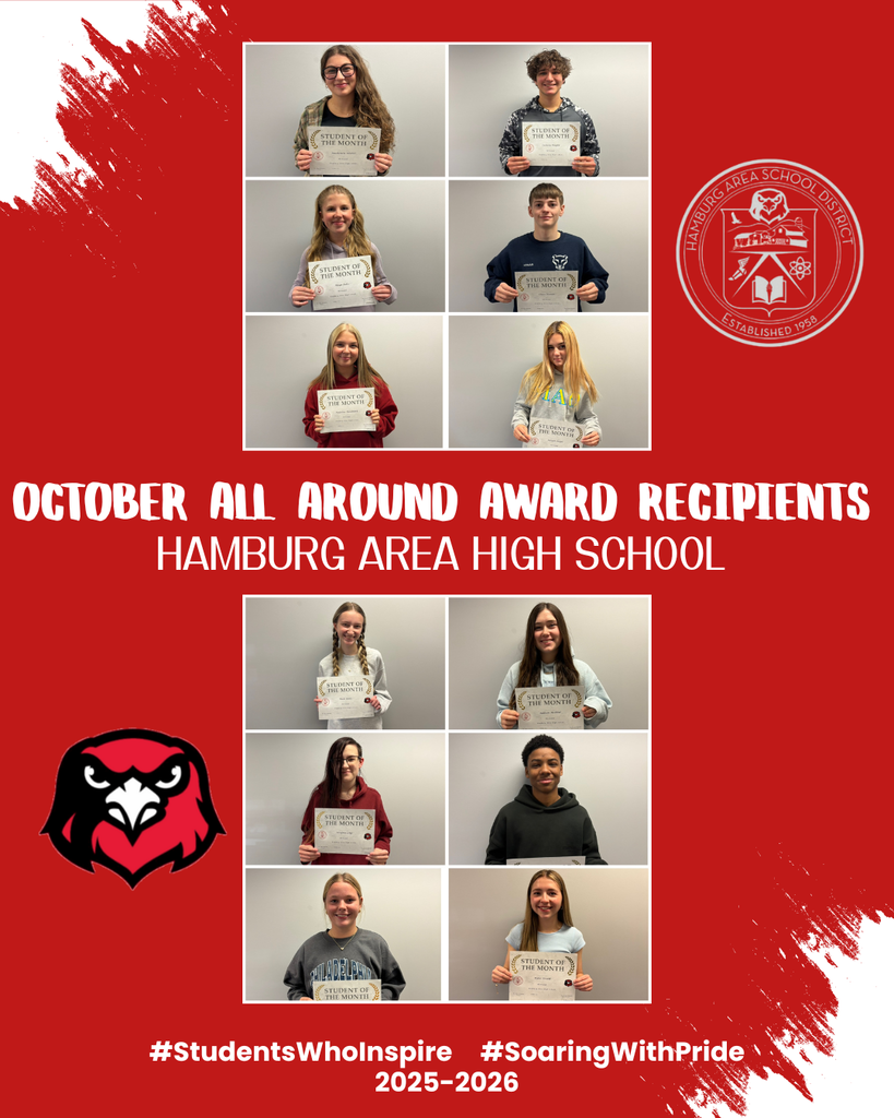 Students pictured were recognized for all around students of character