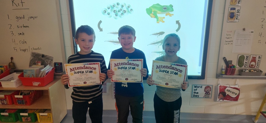 1st trimester perfect attendance